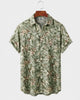 Alohadaddy® Men's Short-Sleeve Button-Down Shirt with Pocket Floral Print