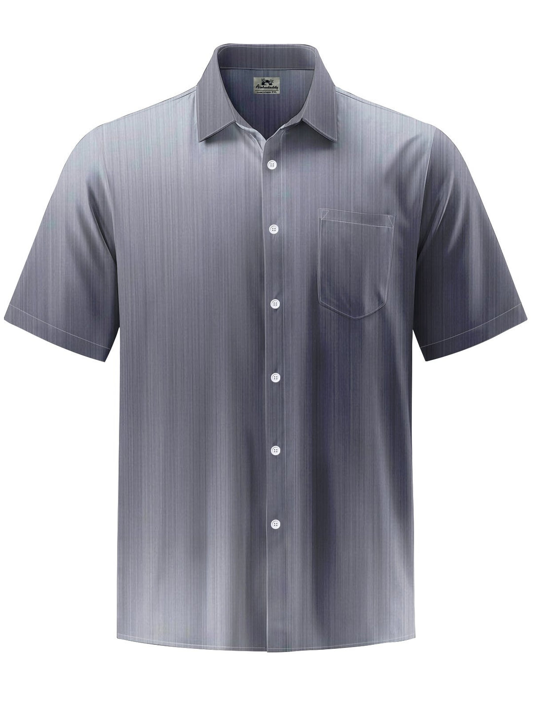 Alohadaddy® Casual Stripe Print Art Mens Moisture Wicking Short Sleeve Shirt Big &amp; Tall