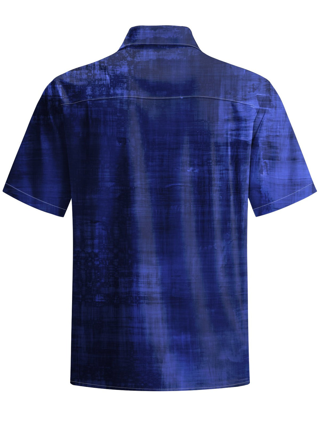 Alohadaddy® Casual Plaid Abstract Art Printed Art Chest Pocket Men&