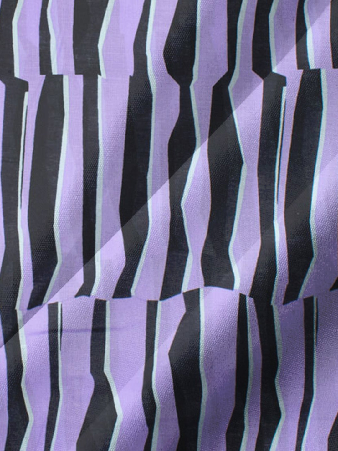 Alohadaddy® Casual Striped Art Print Chest Pocket Moisture Wicking Men&