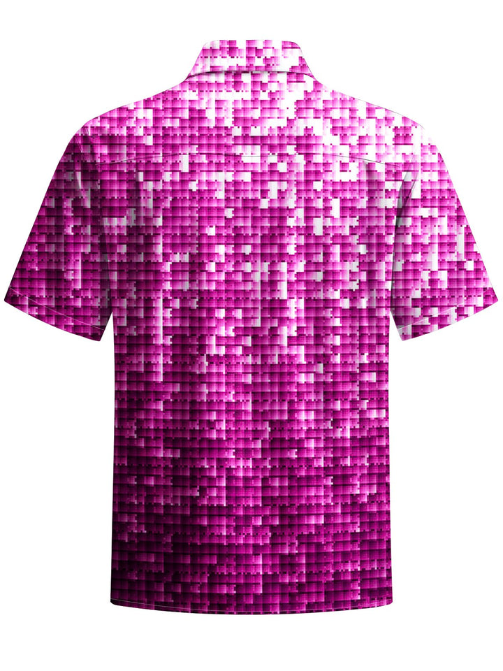 Alohadaddy® Casual Geometric Gradient Print Art Stretch Men&