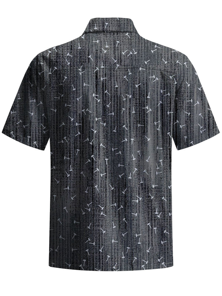 Alohadaddy® Vintage Nail Abstract Print Art Stretch Pocket Men&