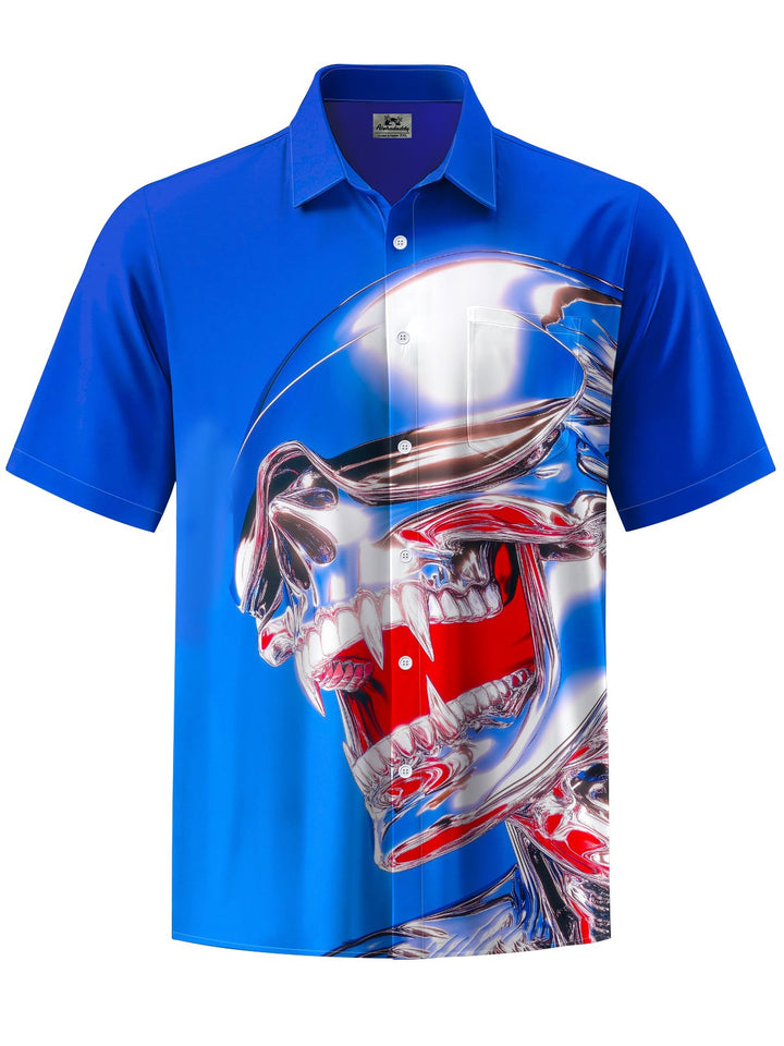 Alohadaddy® Casual Skull Print Art Stretch Pocket Men&