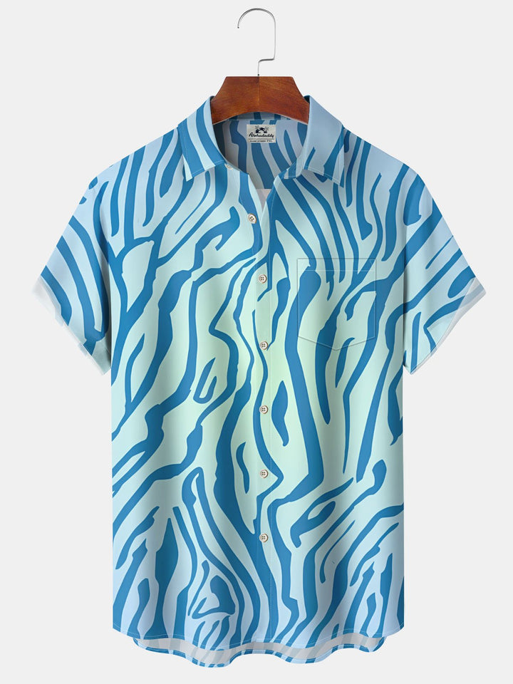 Alohadaddy® Vintage Striped Ombre Printed Pocket Stretch Men&