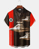 Alohadaddy® Casual Star Wars Print Art Button Pocket Cardigan Men's Short Sleeve Shirt Big & Tall