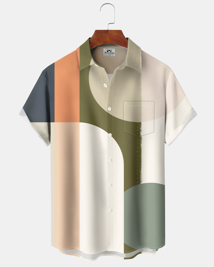 Alohadaddy® Casual Geometric Print Men&