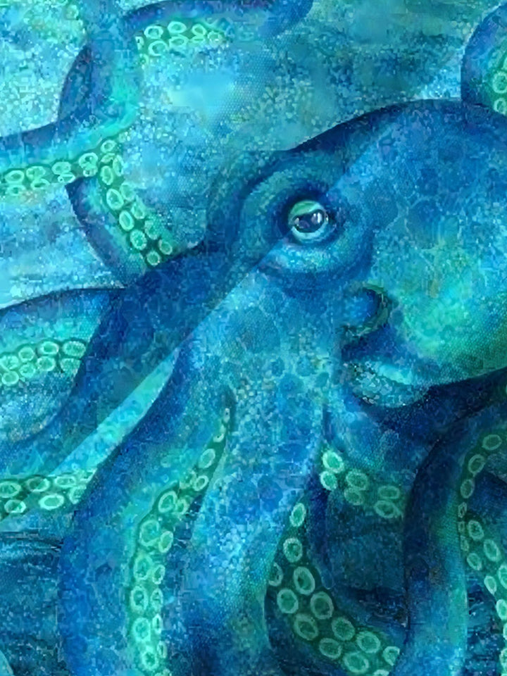 Alohadaddy® Hawaiian Octopus Art Print Chest Pocket Men&