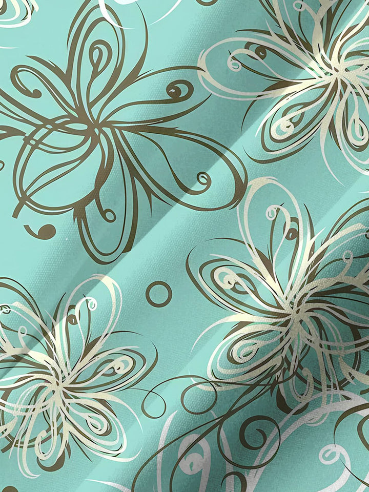 Alohadaddy® Casual Floral Print Art Pocket Stretch Men&