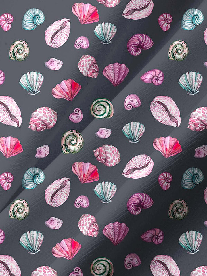 Alohadaddy® Casual Shell Art Print Chest Pocket Stretch Men&
