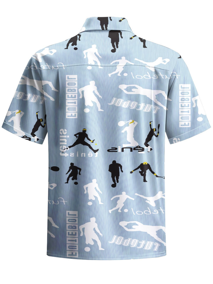 Alohadaddy® Casual Sports Print Art Pocket Stretch Men&