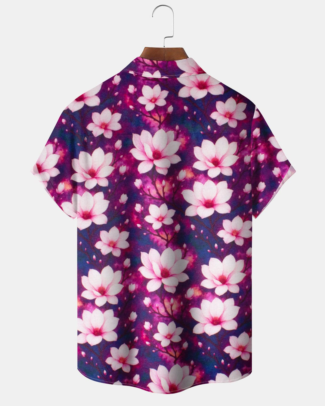 Alohadaddy® Vintage Floral Print Pocket Elastic Button Men&