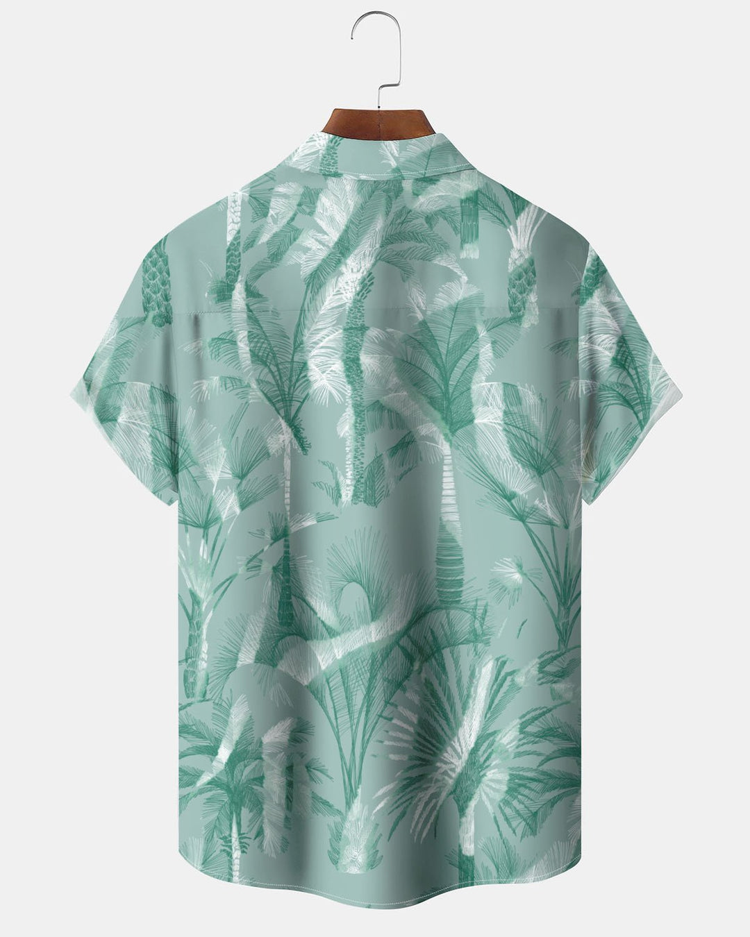 Alohadaddy® Hawaiian Leaf Print Art Button Cardigan with Pockets Men&