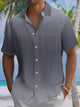 Alohadaddy® Casual Stripe Print Art Mens Moisture Wicking Short Sleeve Shirt Big & Tall