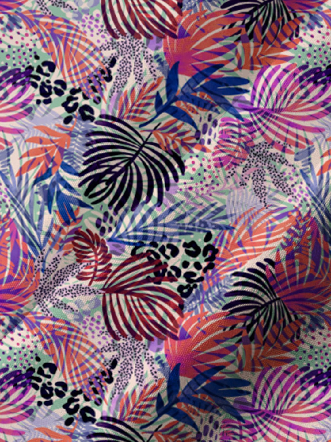 Alohadaddy® Hawaiian Palm Leaf Art Print Pocket Stretch Men&