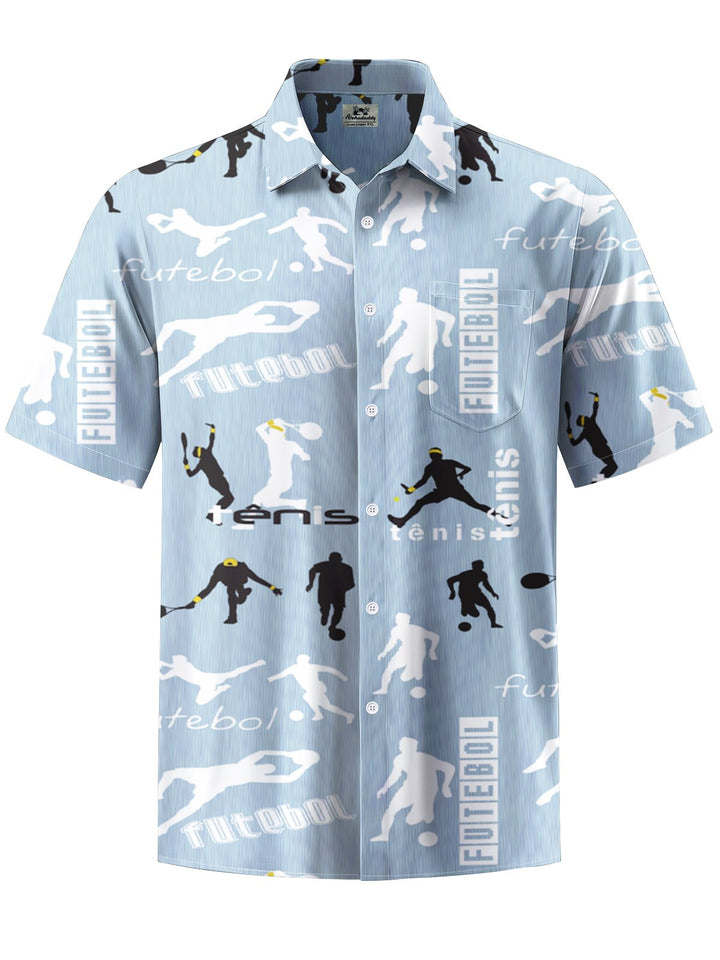 Alohadaddy® Casual Sports Print Art Pocket Stretch Men&