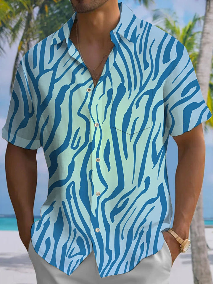 Alohadaddy® Vintage Striped Ombre Printed Pocket Stretch Men&