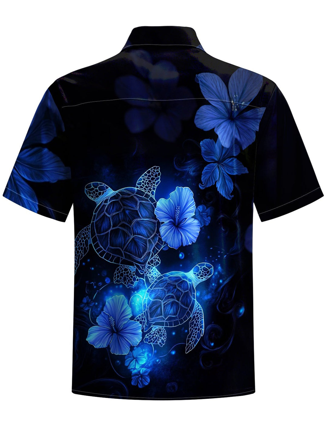 Alohadaddy® Hawaiian Turtle Stripe Art Print Chest Pocket Men&