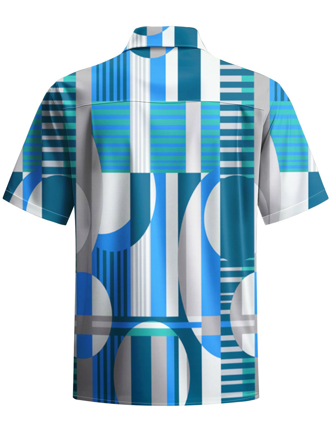 Alohadaddy® Casual Geometric Stripe Art Print Men&