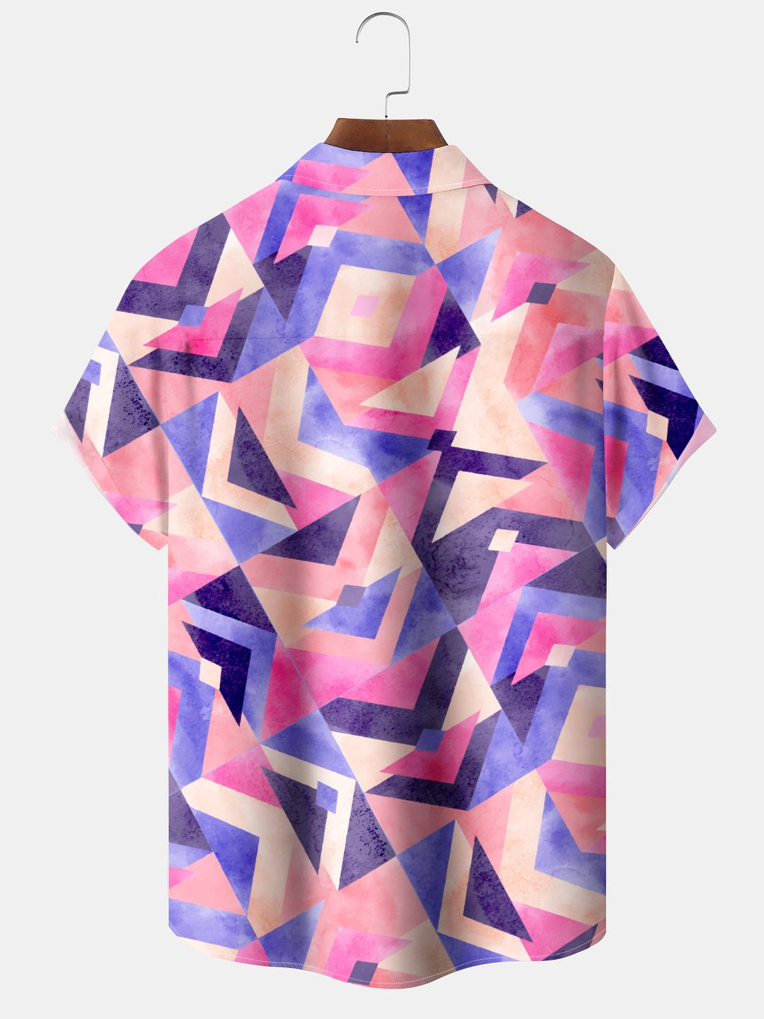 Alohadaddy® Vintage Geometric Ombre Art Print Moisture Wicking Stretch Men&