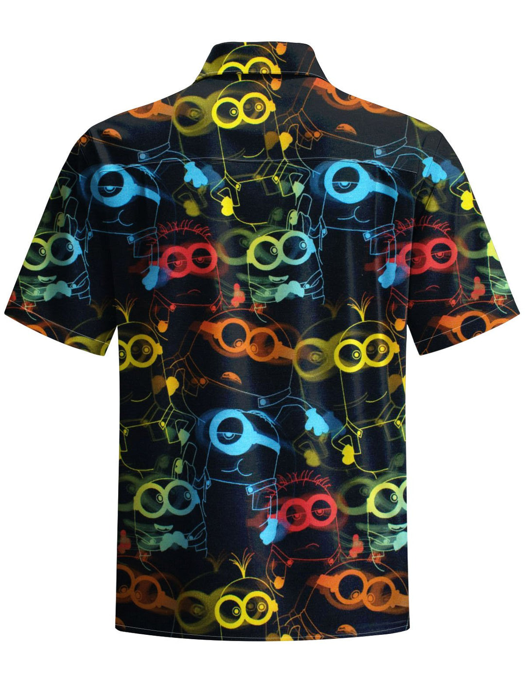 Alohadaddy® Casual Cartoon Print Chest Pocket Men&
