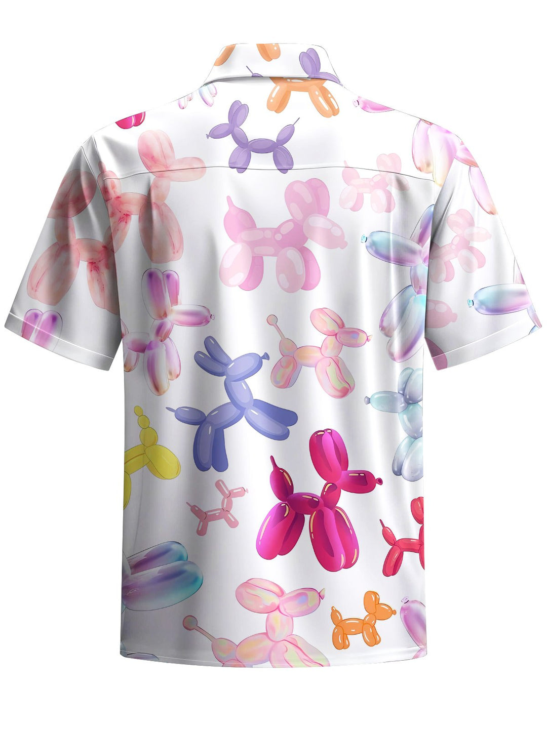 Alohadaddy® Hawaiian balloon fun print art chest pocket men&