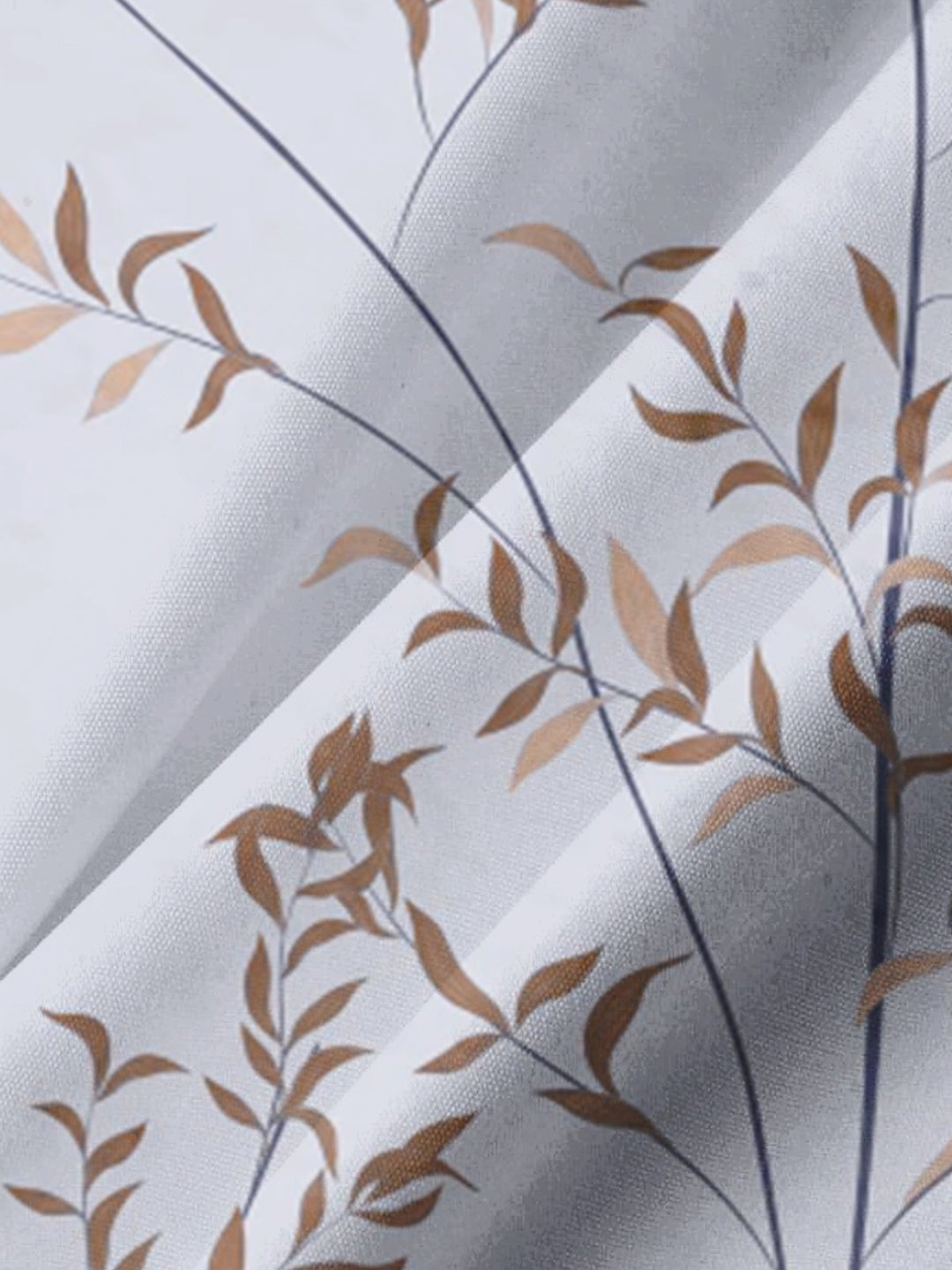 Alohadaddy® Casual Leaf Art Print Chest Pocket Men&