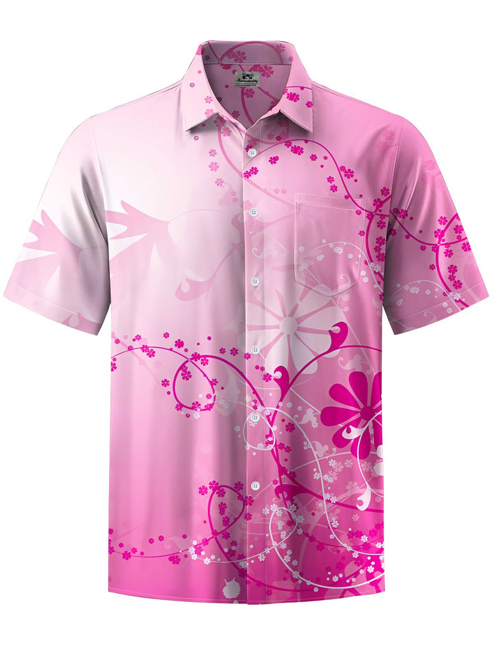 Alohadaddy® Casual Floral Print Art Pocket Stretch Men&