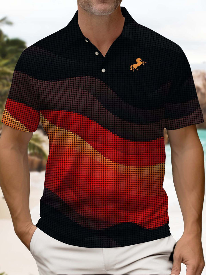 Alohadaddy® Casual Abstract Print Art Stretch Men&