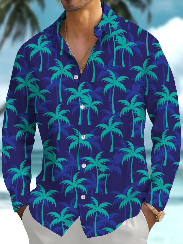 Alohadaddy® Hawaiian Palm Tree Art Print Pocket Stretch Men&