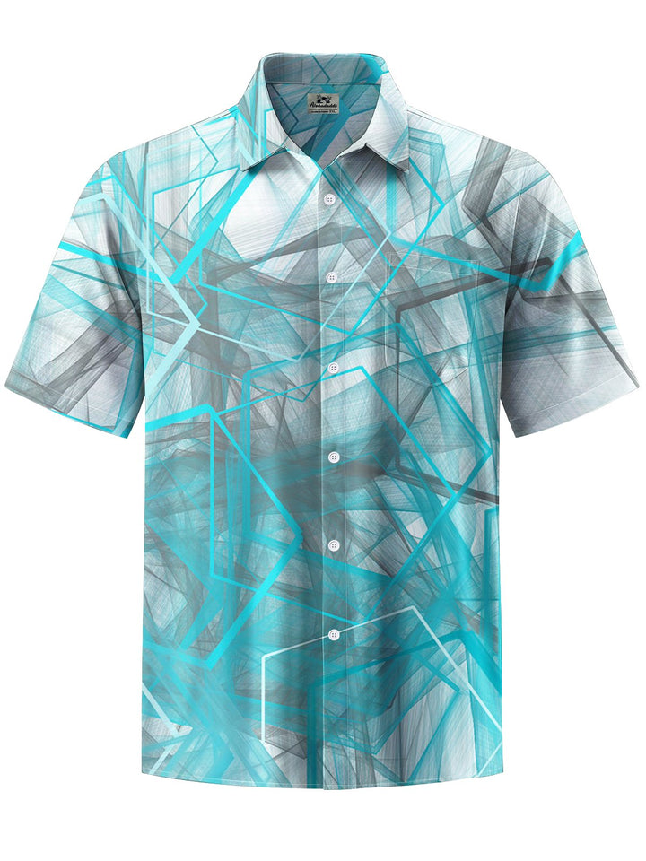 Alohadaddy® Casual Geometric Print Art Pocket Stretch Men&