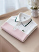Alohadaddy® Business Contrast Logo Button Stretch Men's Short Sleeve Polo Shirt Big & Tall