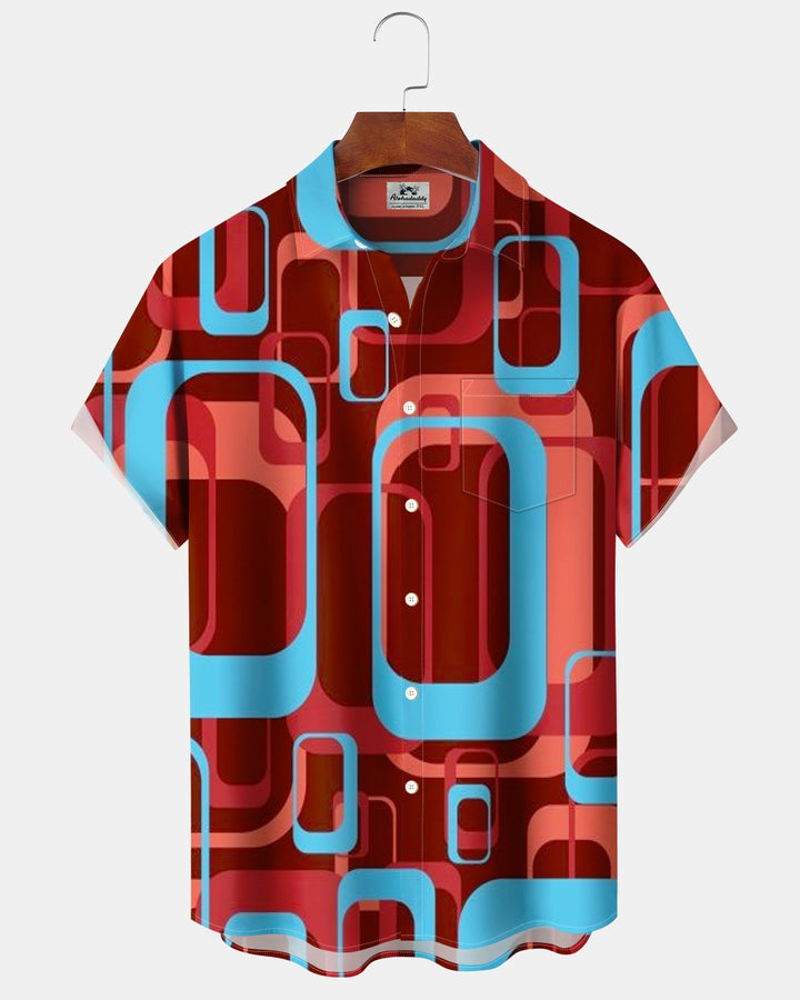 Alohadaddy® Casual Geometric Print Men&