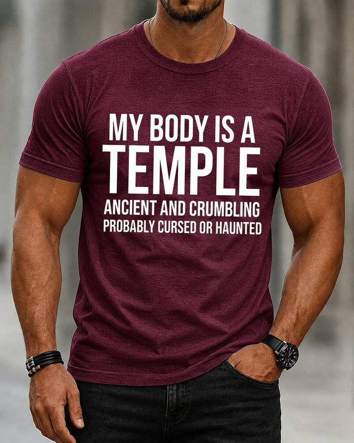 My Body Is A Temple Ancient Crumbling Cursed Haunted Men&