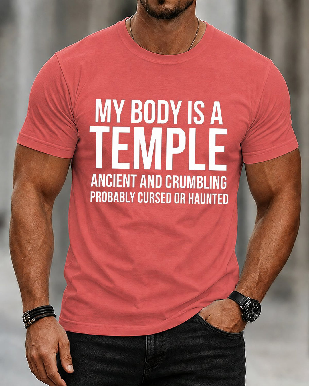 My Body Is A Temple Ancient Crumbling Cursed Haunted Men&