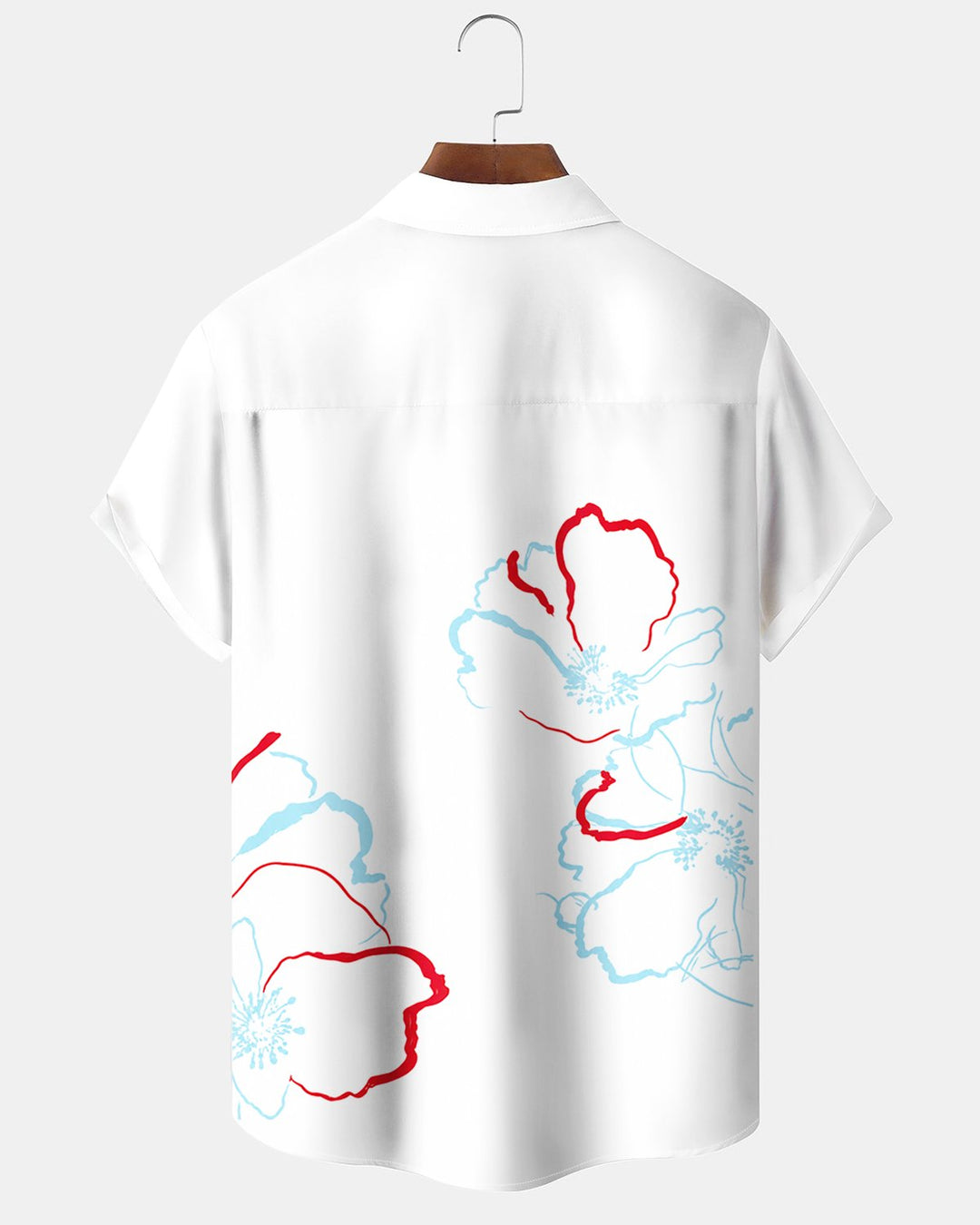 Alohadaddy® Casual Minimalist Line Floral Print Men&