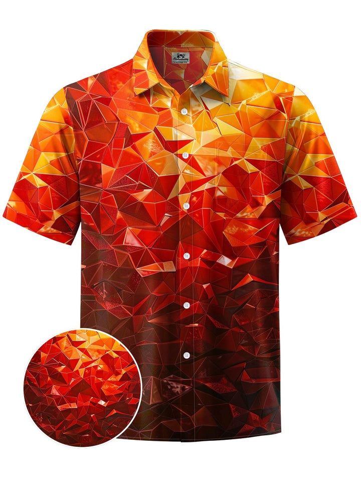 Alohadaddy® Vintage Geometric Ombre Art Print Moisture Wicking Men&