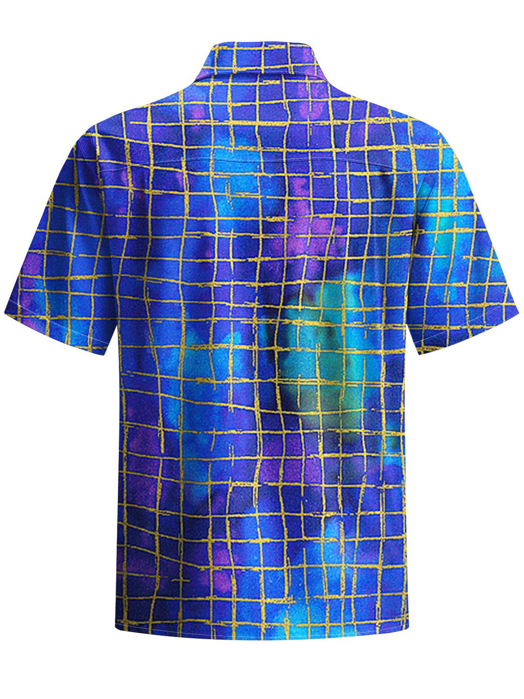 Alohadaddy® Casual Geometric Plaid Art Print Moisture Wicking Men&