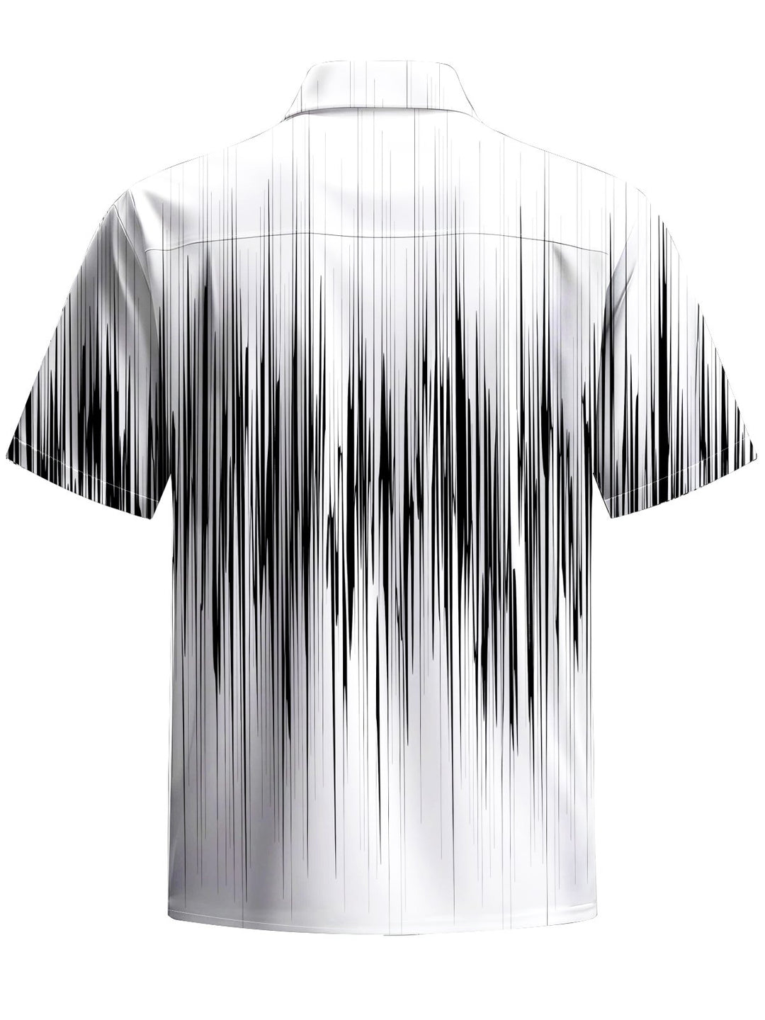 Alohadaddy® Casual Stripe Art Print Chest Pocket Men&