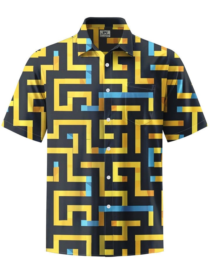 Alohadaddy® Casual Geometric Print Men&
