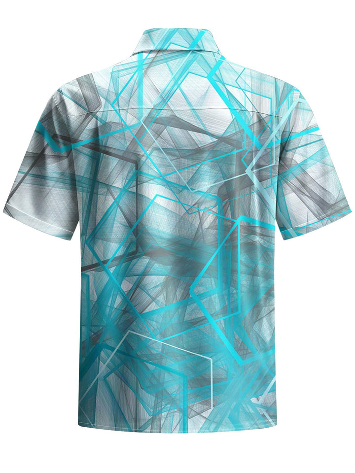 Alohadaddy® Casual Geometric Print Art Pocket Stretch Men&