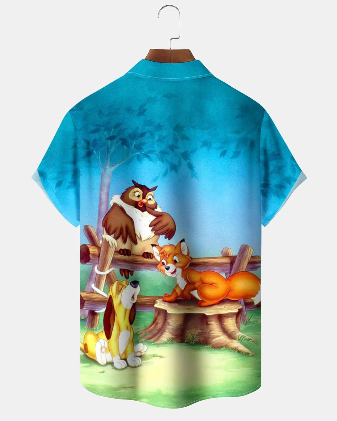 Alohadaddy® Retro Cartoon Animal Art Pocket Elastic Button Men&