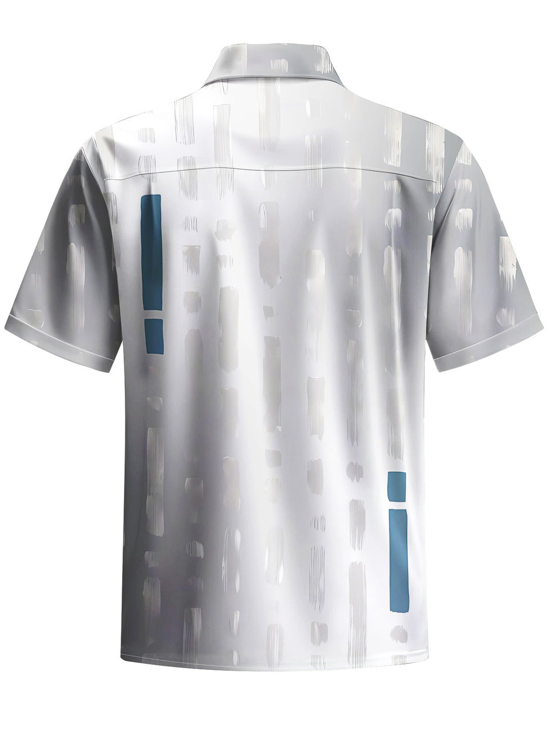 Alohadaddy® Casual Stripe Striped Art Print Chest Pocket Mens Short Sleeve Shirt Big &amp; Tall
