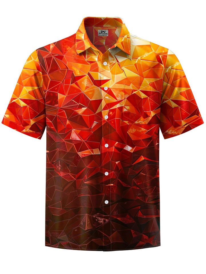 Alohadaddy® Vintage Geometric Ombre Art Print Moisture Wicking Men&