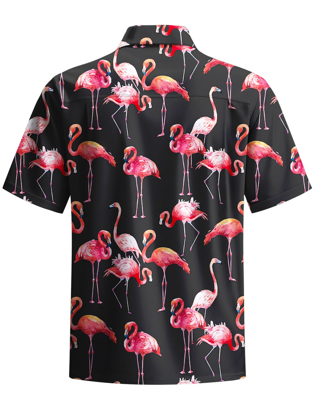 Alohadaddy® Hawaiian Flamingo Art Print Chest Pocket Men&