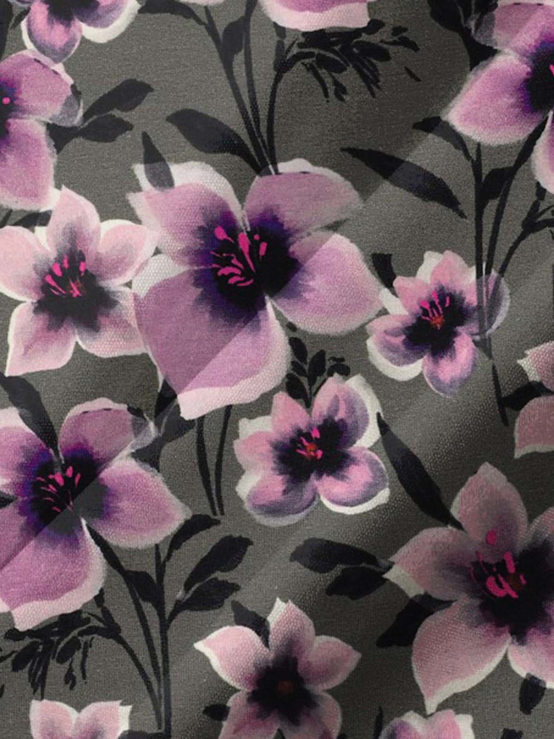 Alohadaddy® Vintage Floral Art Print Chest Pocket Stretch Men&
