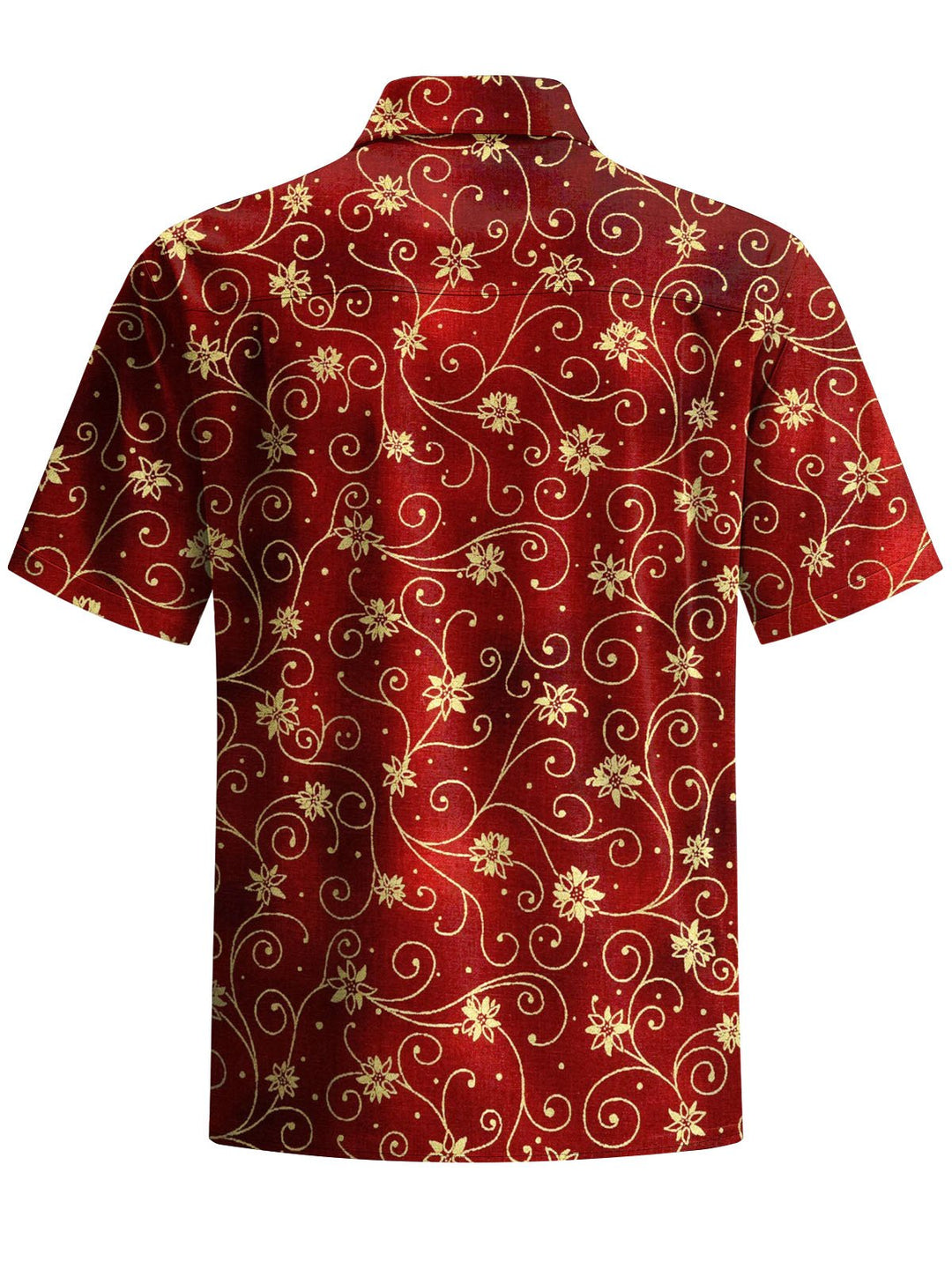 Alohadaddy® Holiday Christmas Floral Art Print Pocket Stretch Men&