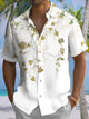 Alohadaddy® Hawaiian Leaves Art Print Chest Pocket Mens Short Sleeve Shirt Big & Tall