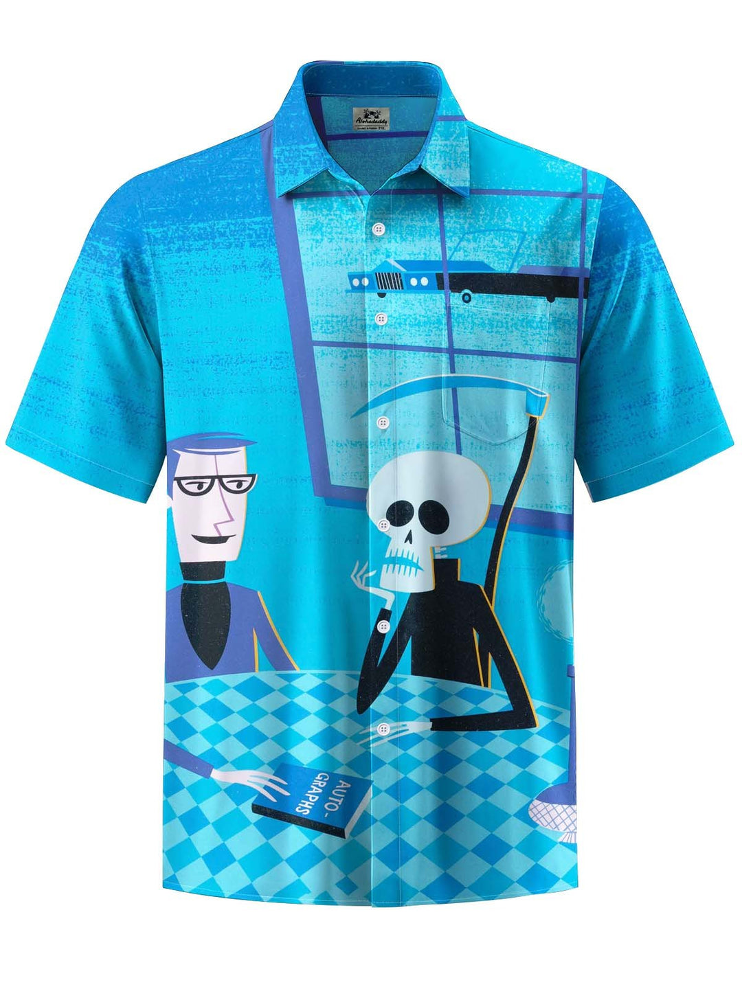 Alohadaddy® Vintage Atomic Death Art Print Pocket Stretch Men&