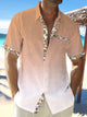 Camisas casuales de algodón y lino Alohadaddy Camisas hawaianas ligeras y transpirables de verano