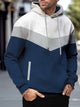Alohadaddy Men's Insulated Color Block Hoodie Long Sleeve Jacket